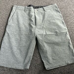 Volcom Mens Charcoal Gray Surf and Turf Hybrid Shorts Classic Shorts- size 32